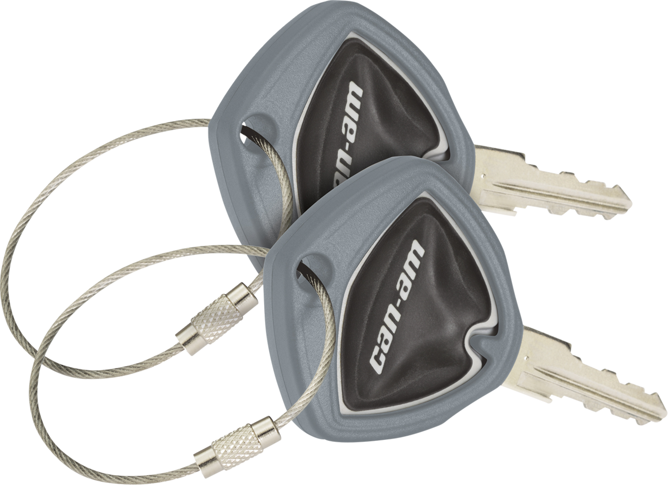 SHOW CHROME Key Covers - Gray - Can-Am - Spider 41-182E