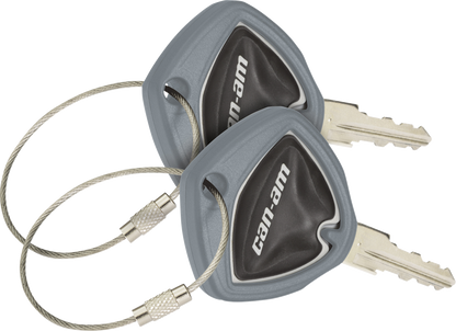 SHOW CHROME Key Covers - Gray - Can-Am - Spider 41-182E