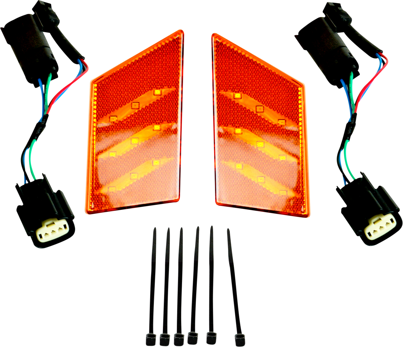 SHOW CHROME Gold Aura Turn Signal - Amber - Slingshot 44-112