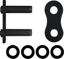 RK 530 Max O - Connecting Link - Rivet - Black 530MAXO-RL-B