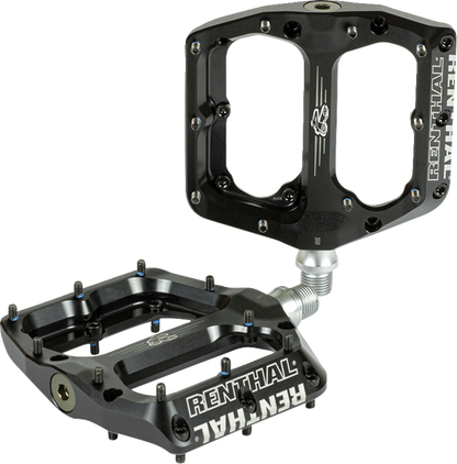 RENTHAL Revo-F Pedals - Flat - Black PD10001-001-01
