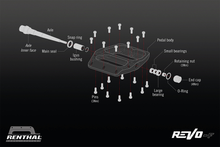 RENTHAL Revo-F Pedals - Flat - Black PD10001-001-01