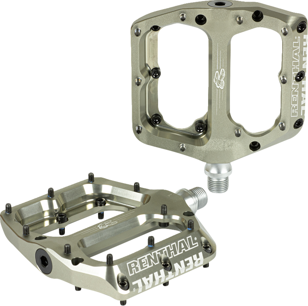 RENTHAL Revo-F Pedals - Flat - AluGold PD10001-002-01