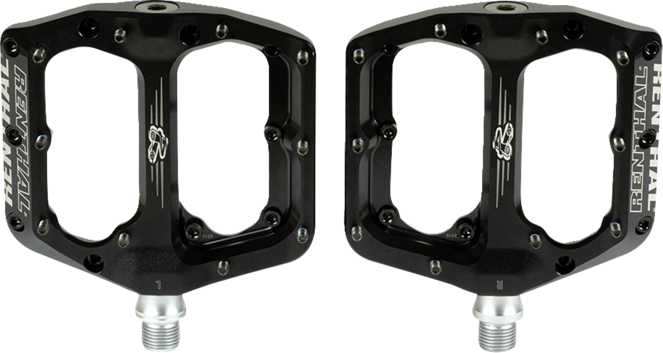 RENTHAL Revo-F Pedals - Flat - Black PD10001-001-01