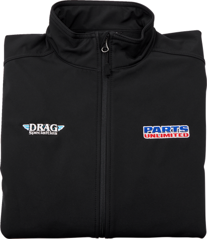 PARTS UNLIMITED Parts Unlimited/Drag Specialties Softshell Jacket - Black - Small LEM24E-J29-S