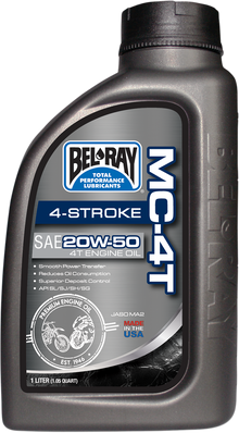 BEL-RAY MC-4T Mineral Oil - 20W-50 - 1L 99405-BT1LA