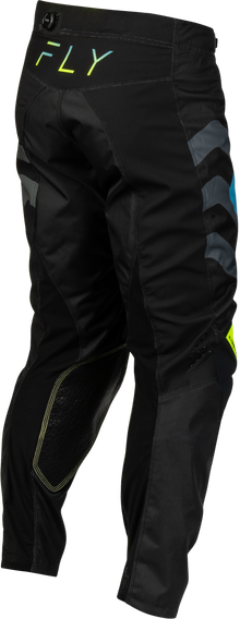 Kinetic Volt Pants Black/Grey/Teal/Yellow Sz 28