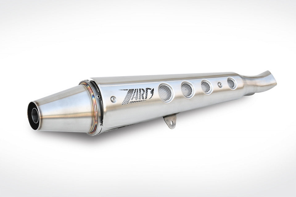 ZARD Low Mount Cone style Exhaust for Triumph Bonneville, Thruxton, and Scrambler