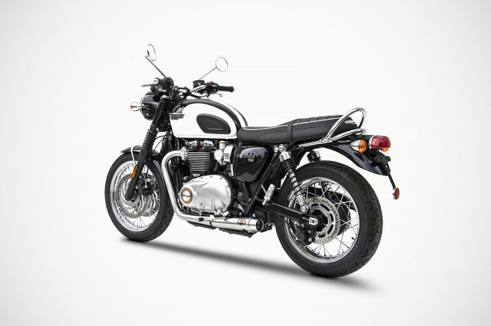 ZARD 2-2 Exhaust System for the Bonneville T-120 (2016+) - KEEPS OE CAT