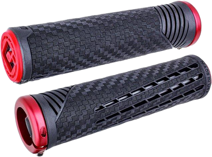 Cf11 V2.1 Bmx Grips Pearl Blk/Red W/Matte Red