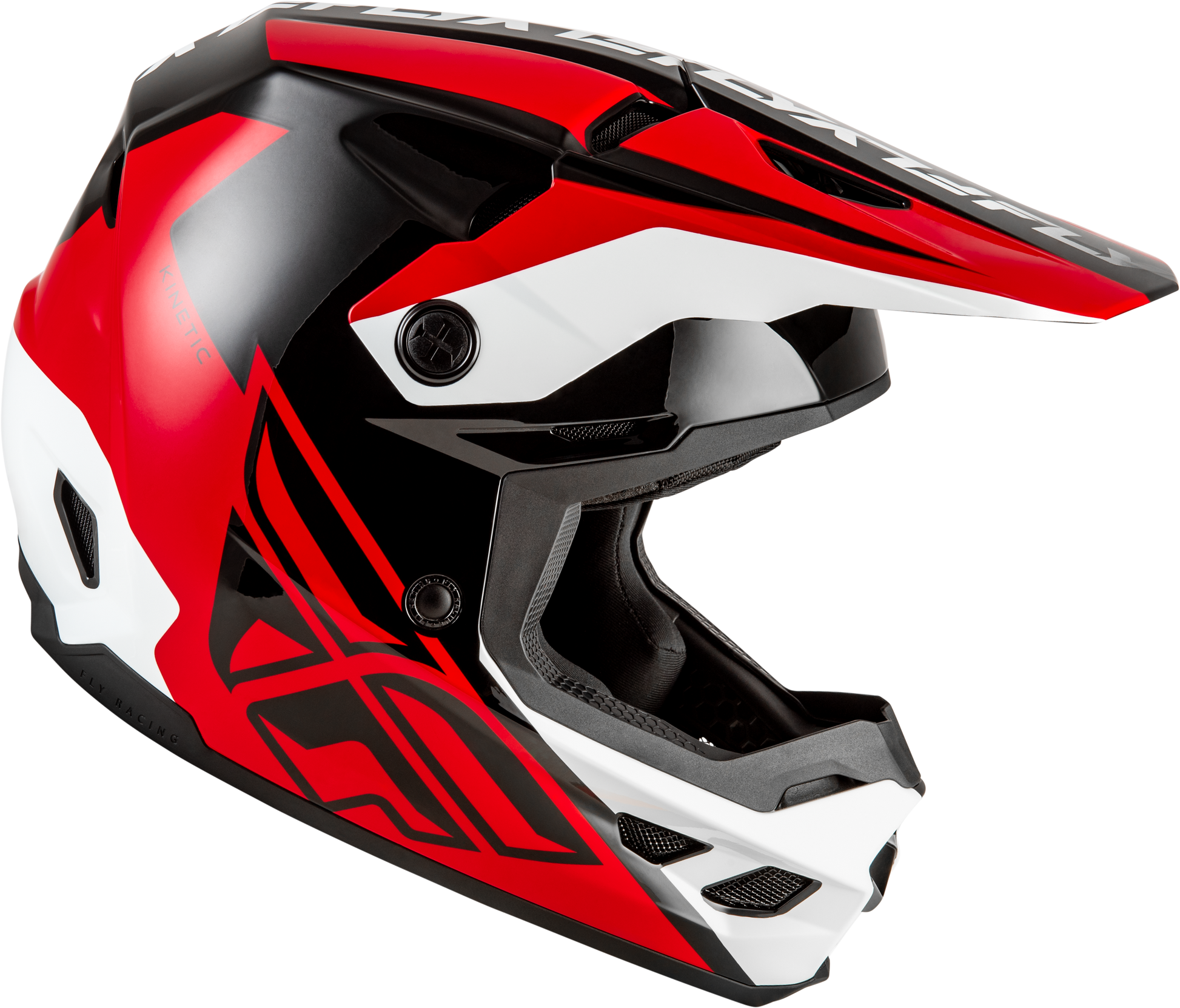 Kinetic Crest Helmet Red/Black/White Xl