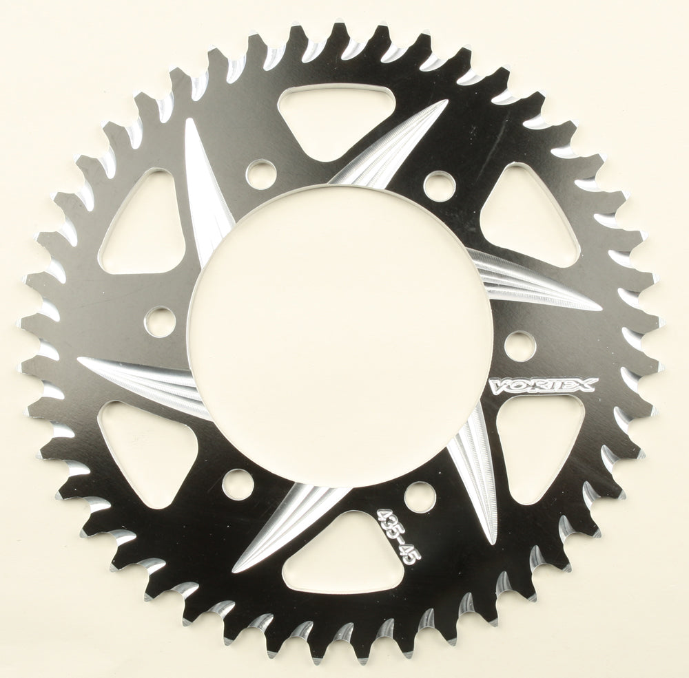 Rear Cat5 Sprocket Aluminum 45t 520 Blk Kaw/Suz/Yam