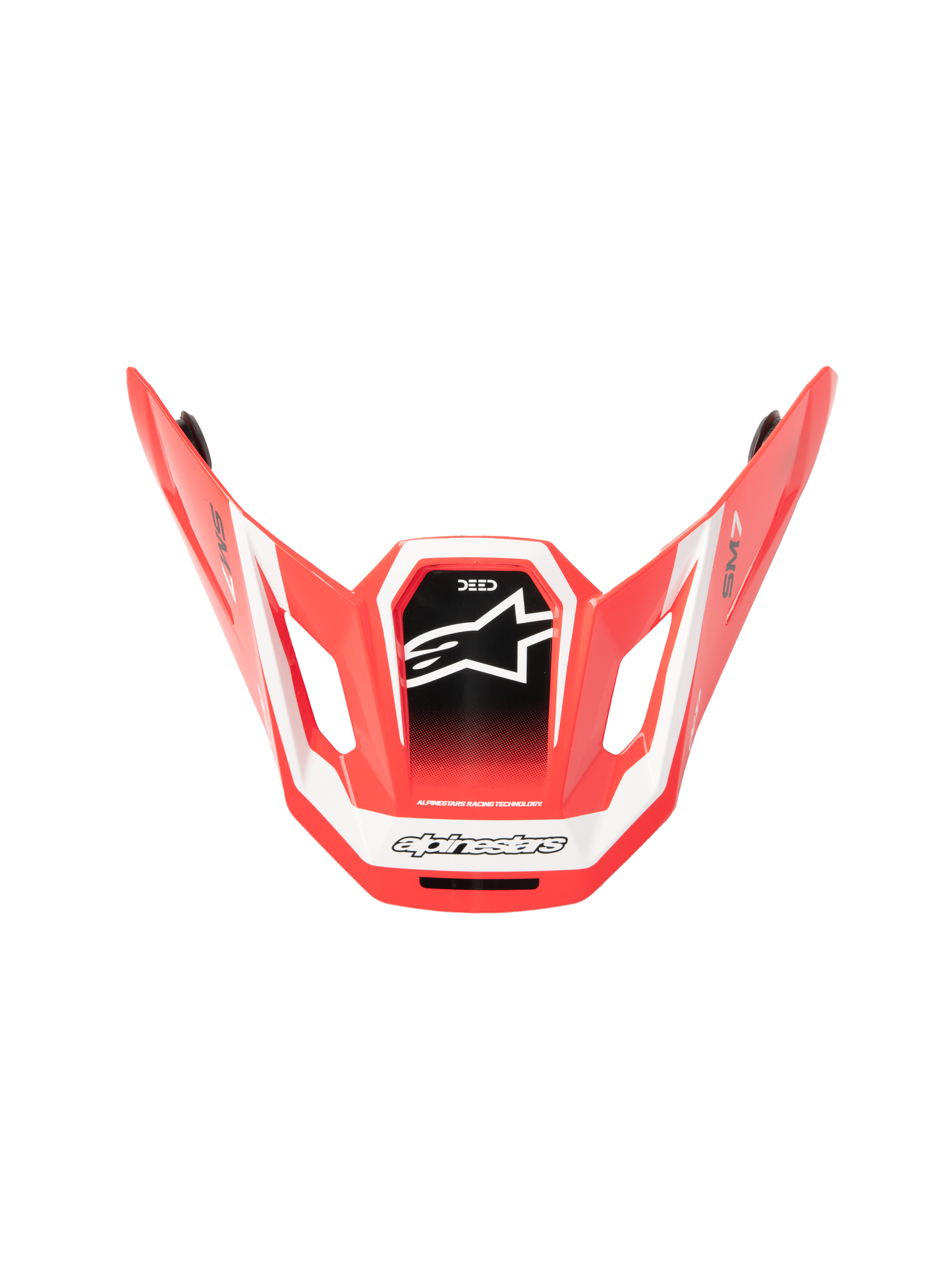 Sm7 Deed Visor Ece06 Red/Black/White Glossy