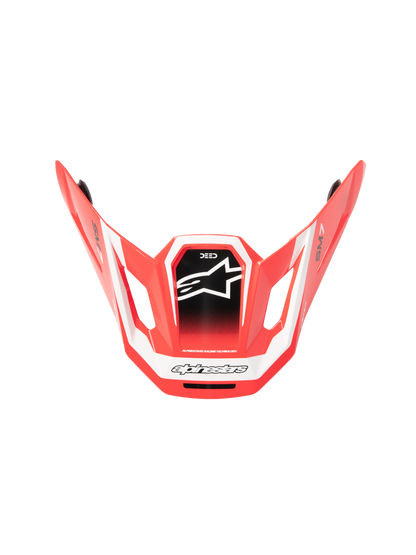 Sm7 Deed Visor Ece06 Red/Black/White Glossy
