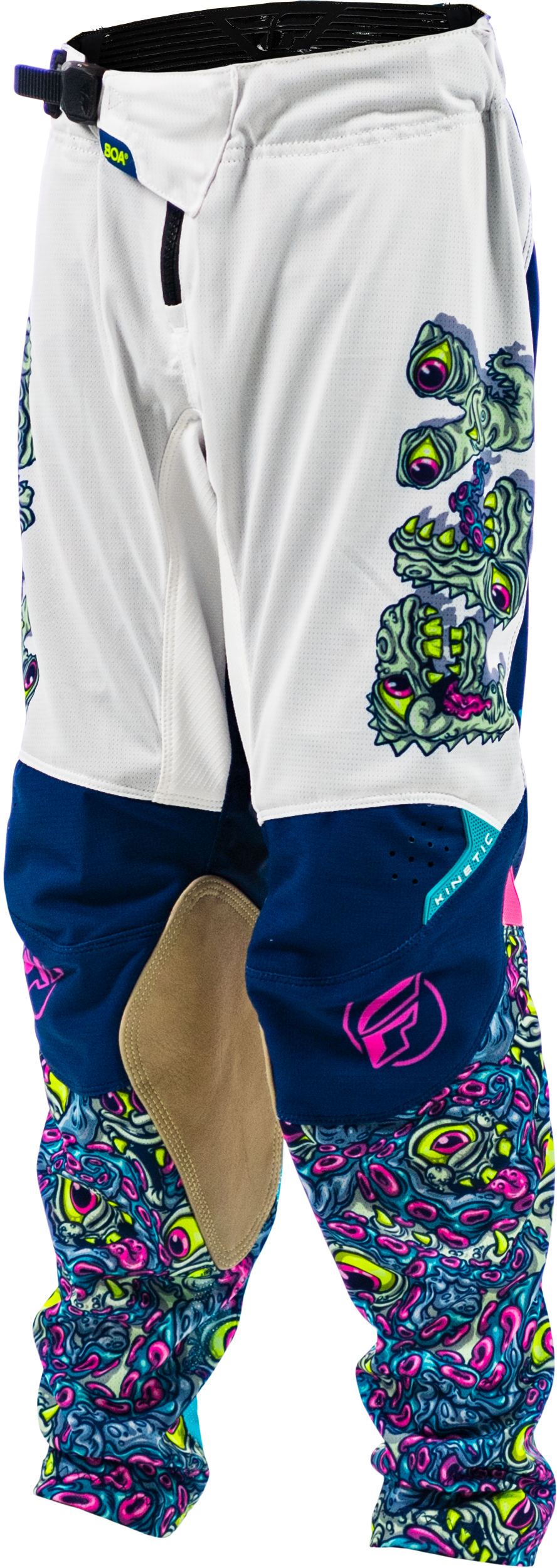 Yth Kinetic Mutant Mesh Pants White/Blue/Multi Sz 22