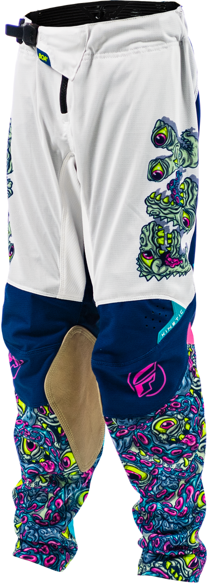 Yth Kinetic Mutant Mesh Pants White/Blue/Multi Sz 22