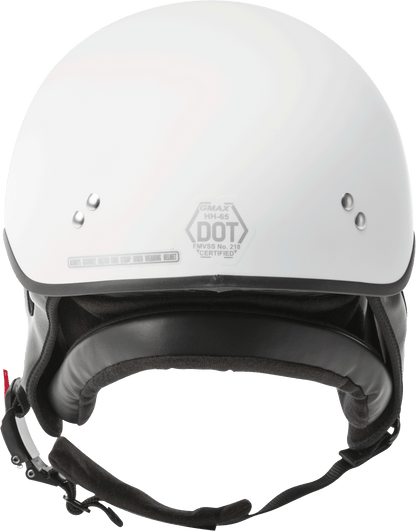Hh 65 Half Helmet Naked Matte White Lg