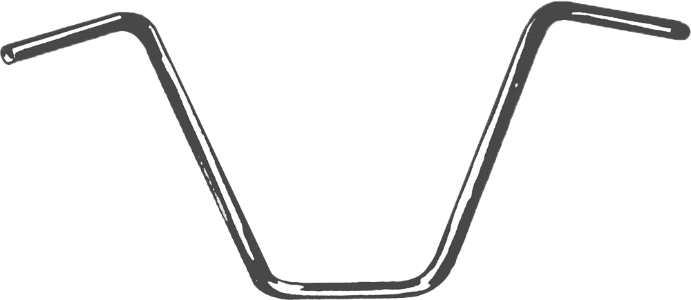 1" Handlebar Ape Hanger 12" Rise