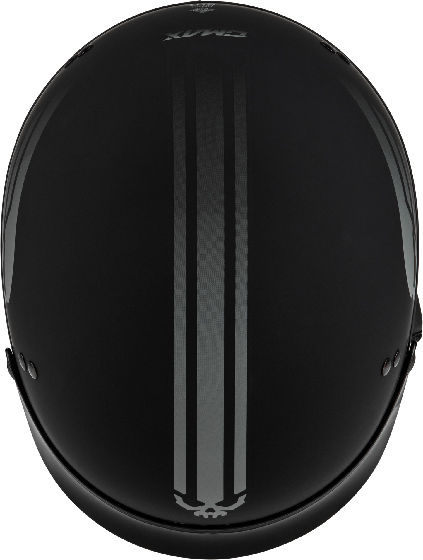 Hh 65 Retribution Helmet W/Peak Matte Black/Silver Md