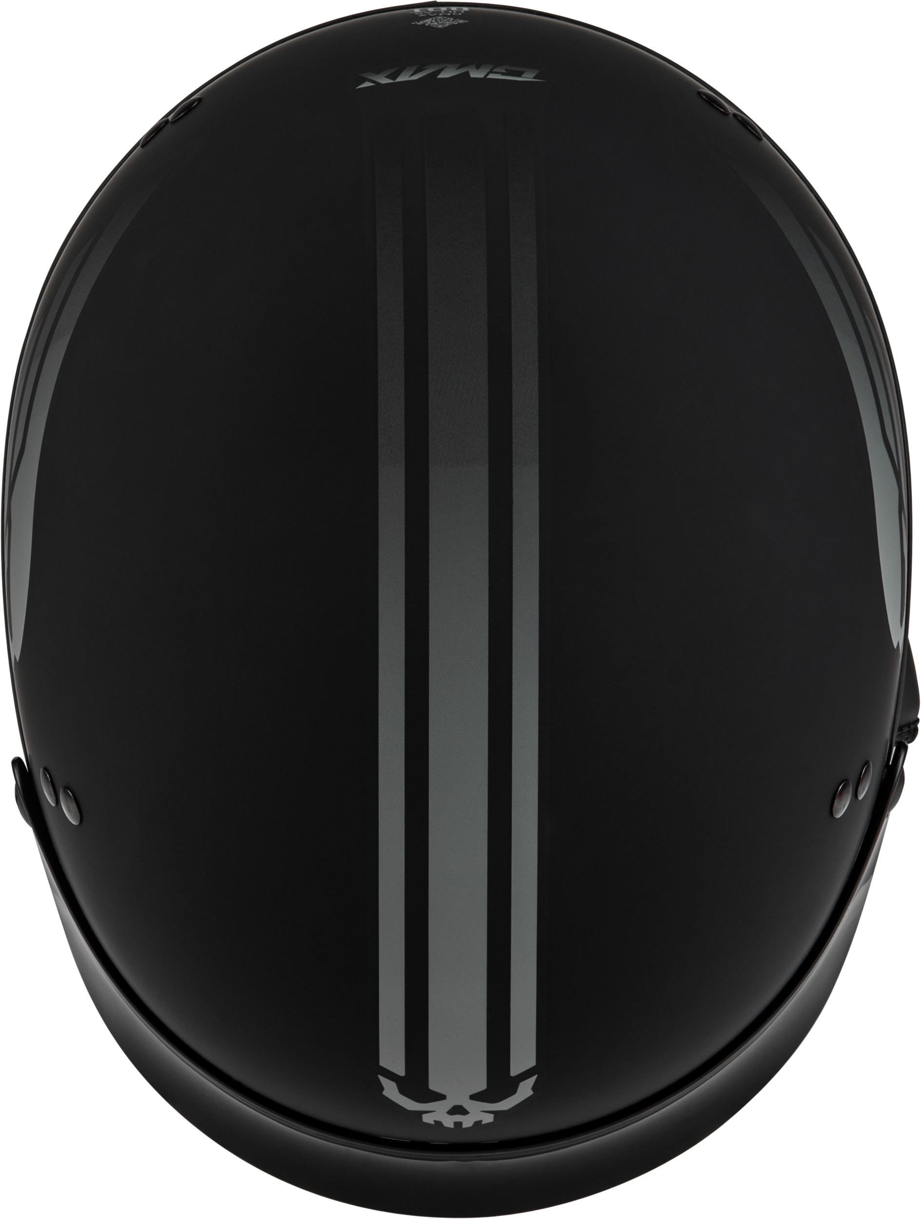 Hh 65 Retribution Helmet W/Peak Matte Black/Silver Md