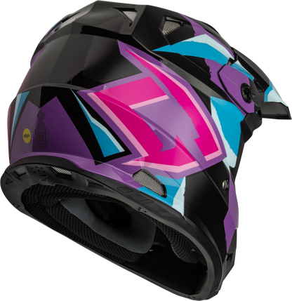 Mx 96 Splinter Helmet Black/Purple/Blue Xl