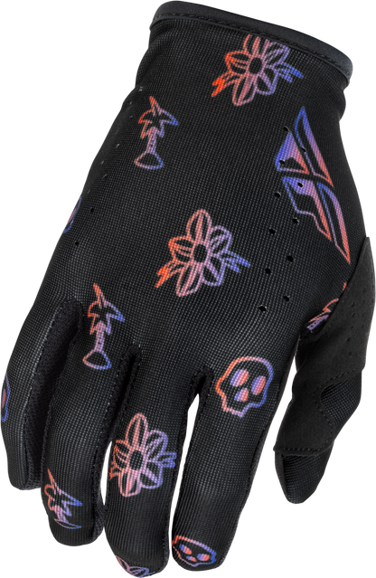 Lite Outline Gloves Black/Red/Purple Lg