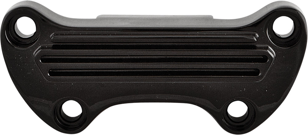 H Bar Clamp Finned W/Skirt Black