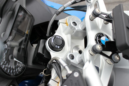 Handlebar Risers Silver Bmw