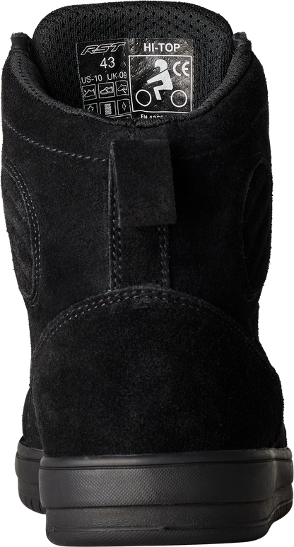 Hitop Moto Sneaker Ce Boot Black Suede  Sz 10