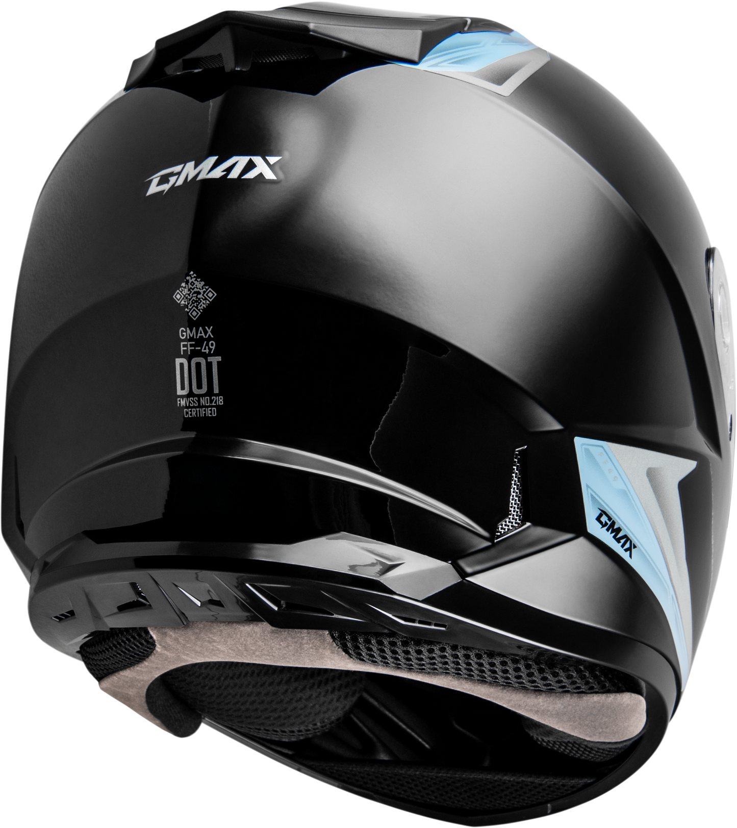 Ff 49 Syth Helmet Black/Silver Blue Sm