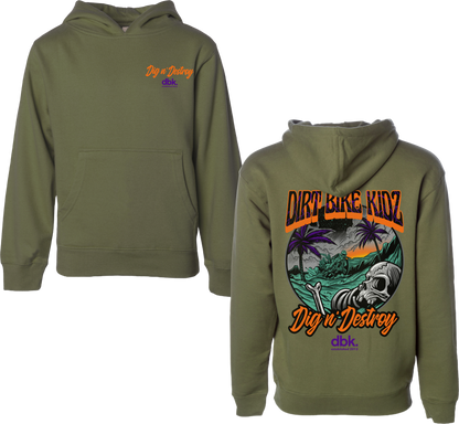 Boneyard Youth Hoodie Military Green Ym