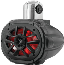 600w 6"X9" Rgb Speaker Led Black W/4 Way Cage Mount 1pc