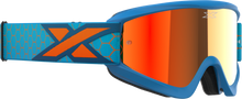 Flat Out Mirror Goggle Cyan/Flo Orange Red Mirror