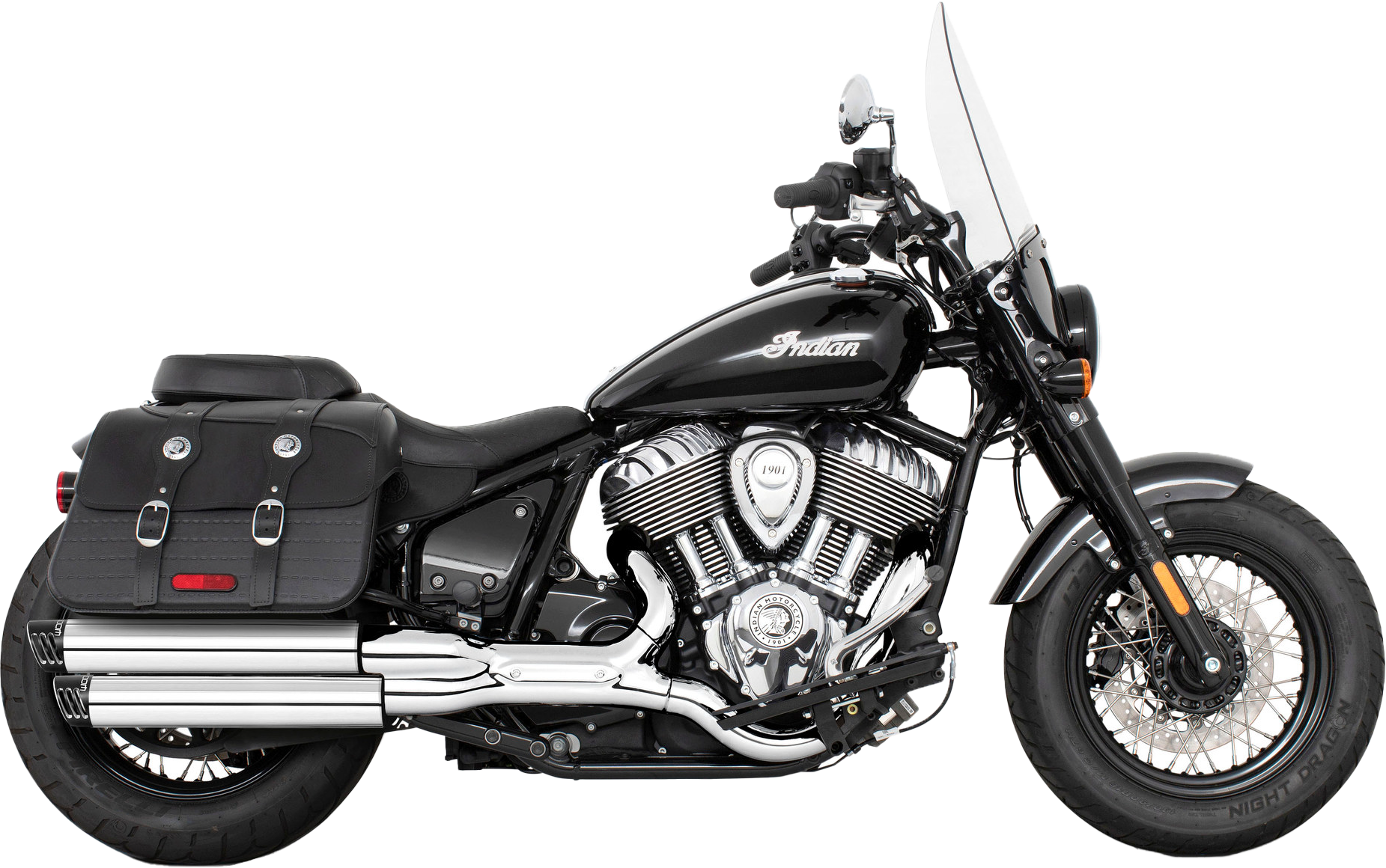 Racing Slip On 3.25" Indian Chief Ch/Bk