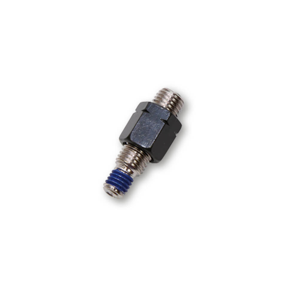 Mirror Adapter Each Black M10x1.25 To M8x1.25 Lft Thread