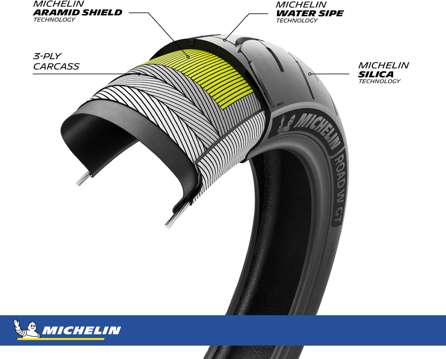 Tire Road W Gt Front 130/70r18 63h Radial Tl