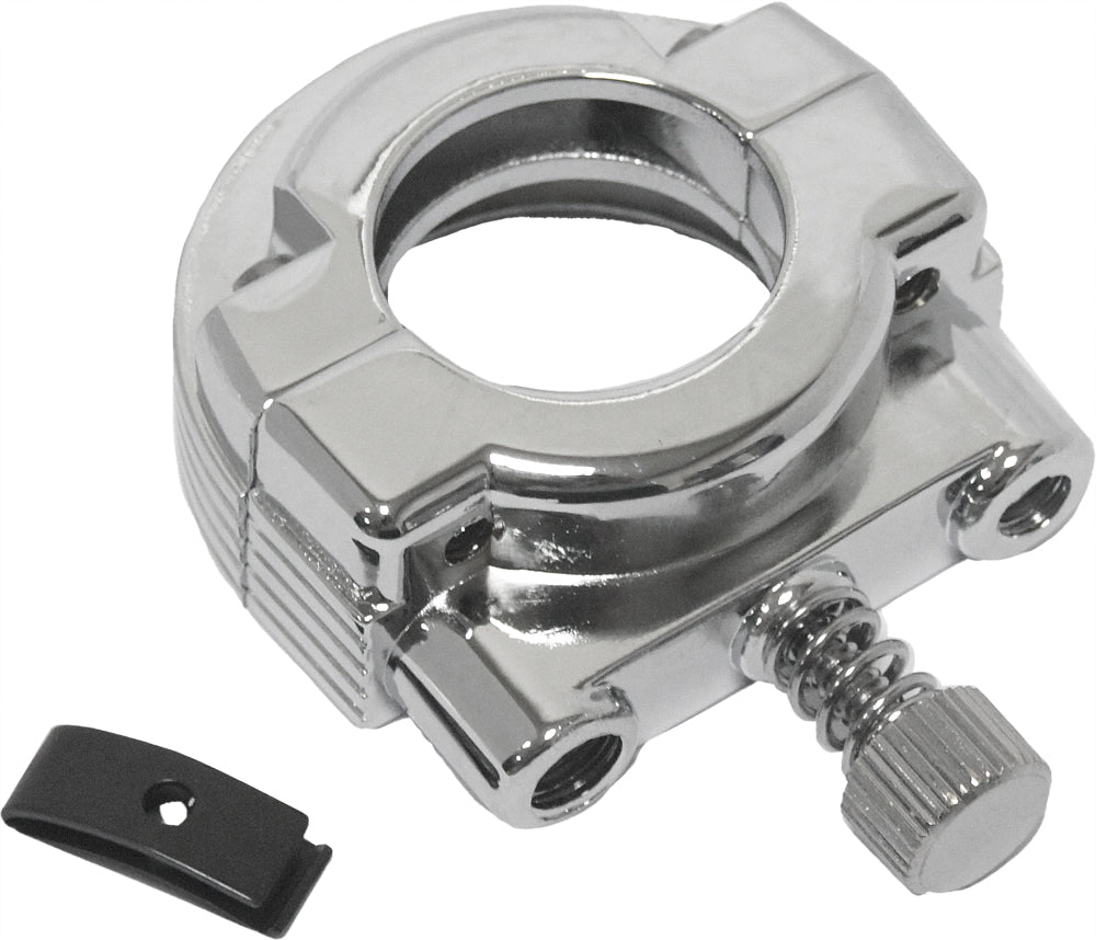 Throttle Clamp Dual Cable Screw In Chrome