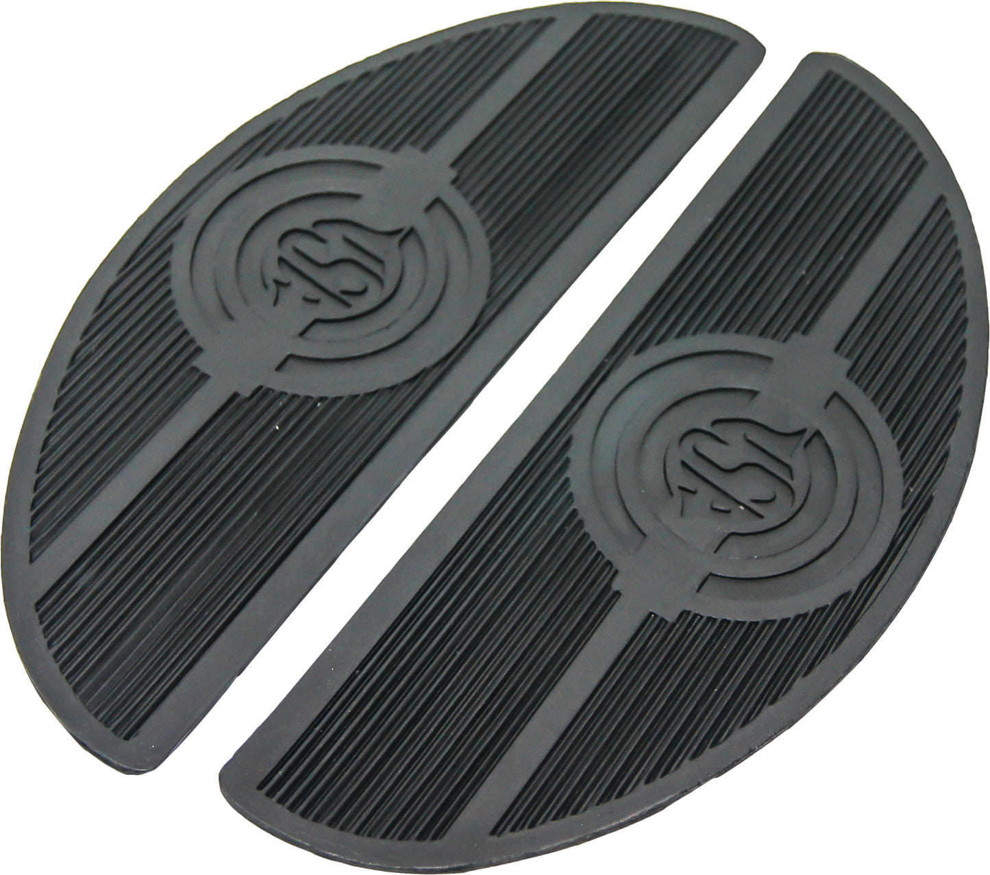Floorboard Matt Set Oval W/Usa Logo Fl 40 65