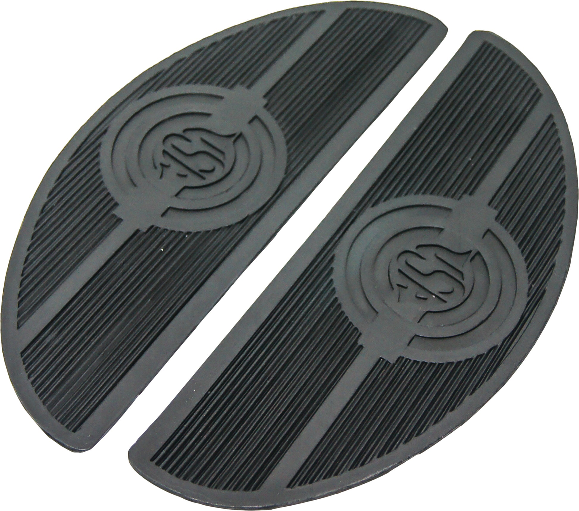 Floorboard Matt Set Oval W/Usa Logo Fl 40 65