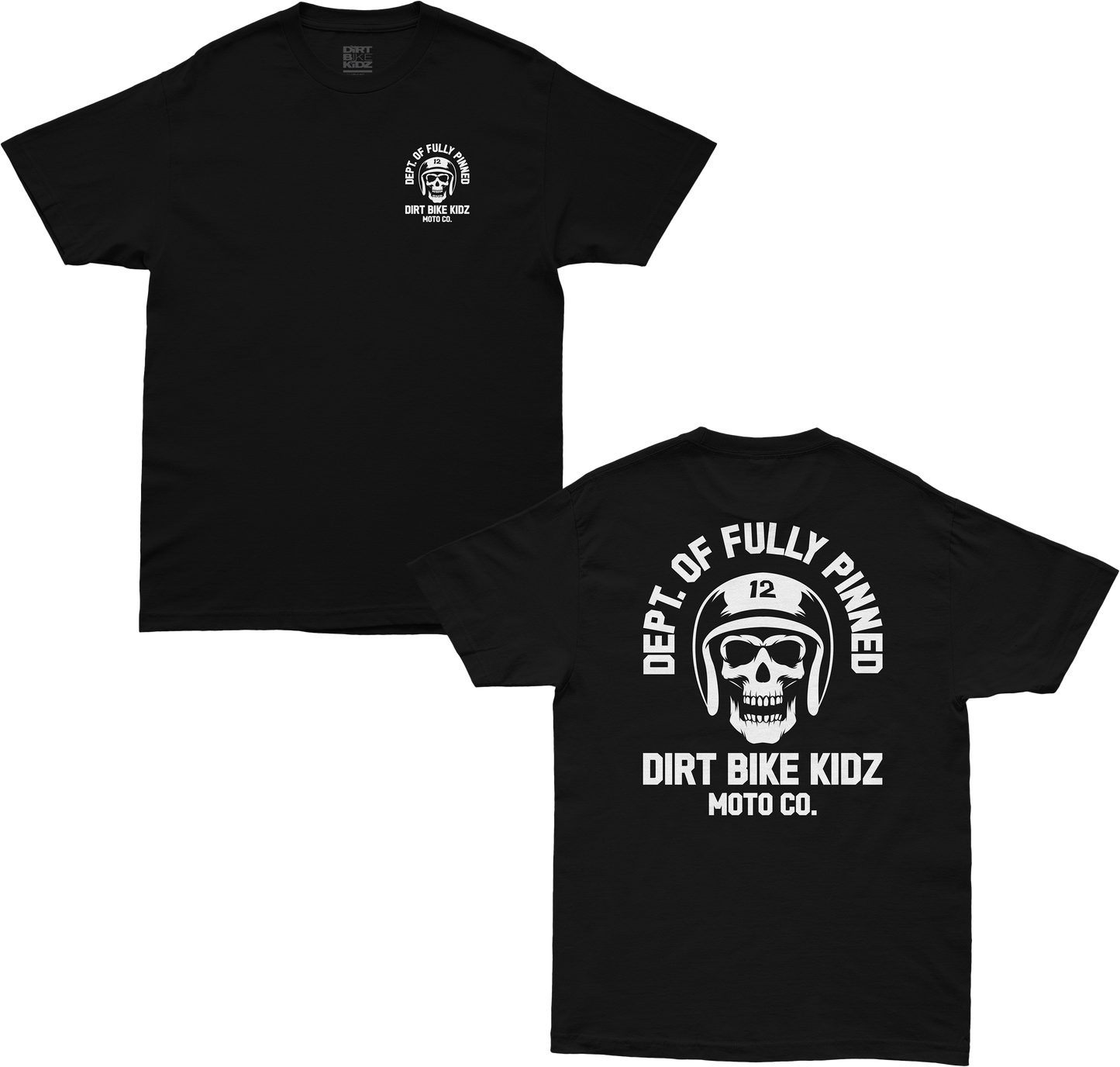 Fully Pinned Youth Tee Black Ys