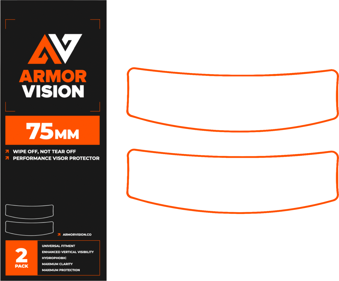 Armor Vision 75mm 2nd Gen 2/Pk
