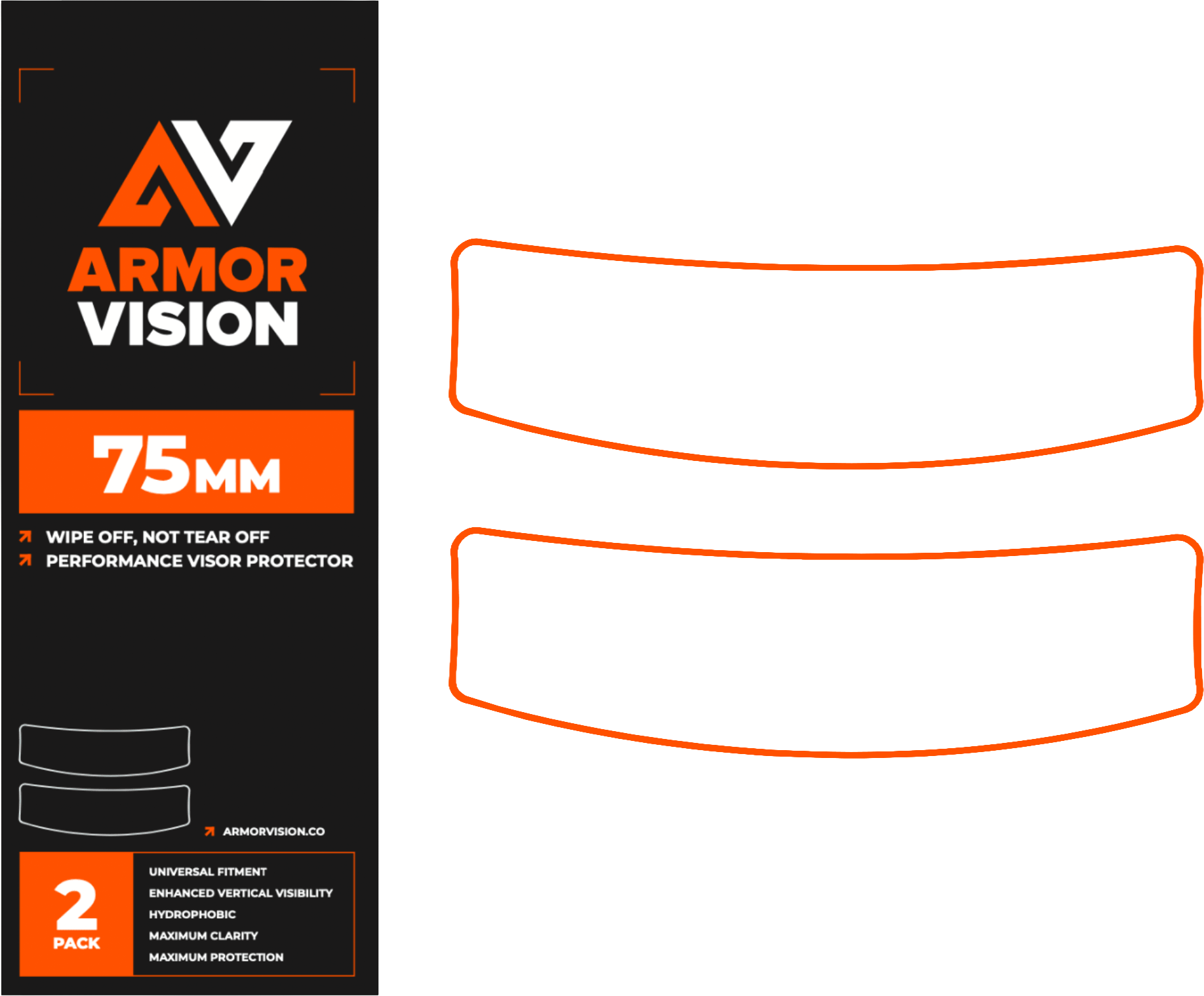 Armor Vision 75mm 2nd Gen 2/Pk