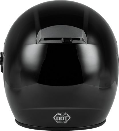 Gm 32 Open Face Helmet Black Lg