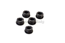 Evotech Srl Billet Aluminum Flange Nuts or Sprocket Nuts for Ducati, MV Agusta, and Aprilia (set of 5) M10x1.25