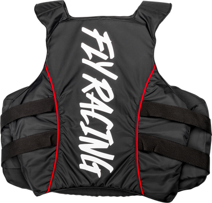 Pullover Flotation Vest Black/White/Red Sm