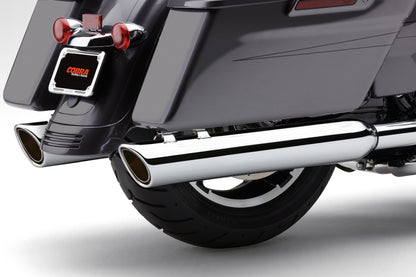 909 Twins 4" Slip Ons Chrome Flh/Flt 95 16