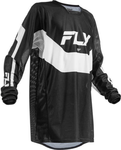 Yth Kinetic Mesh Jersey Black/White Yxl