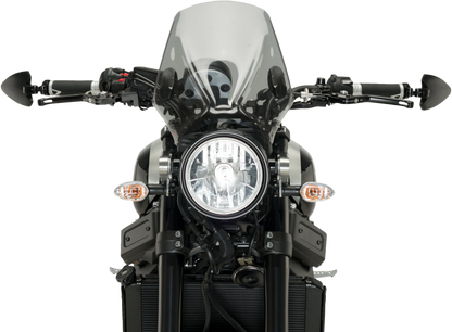 Handlebar End Folding Mirror Left Black