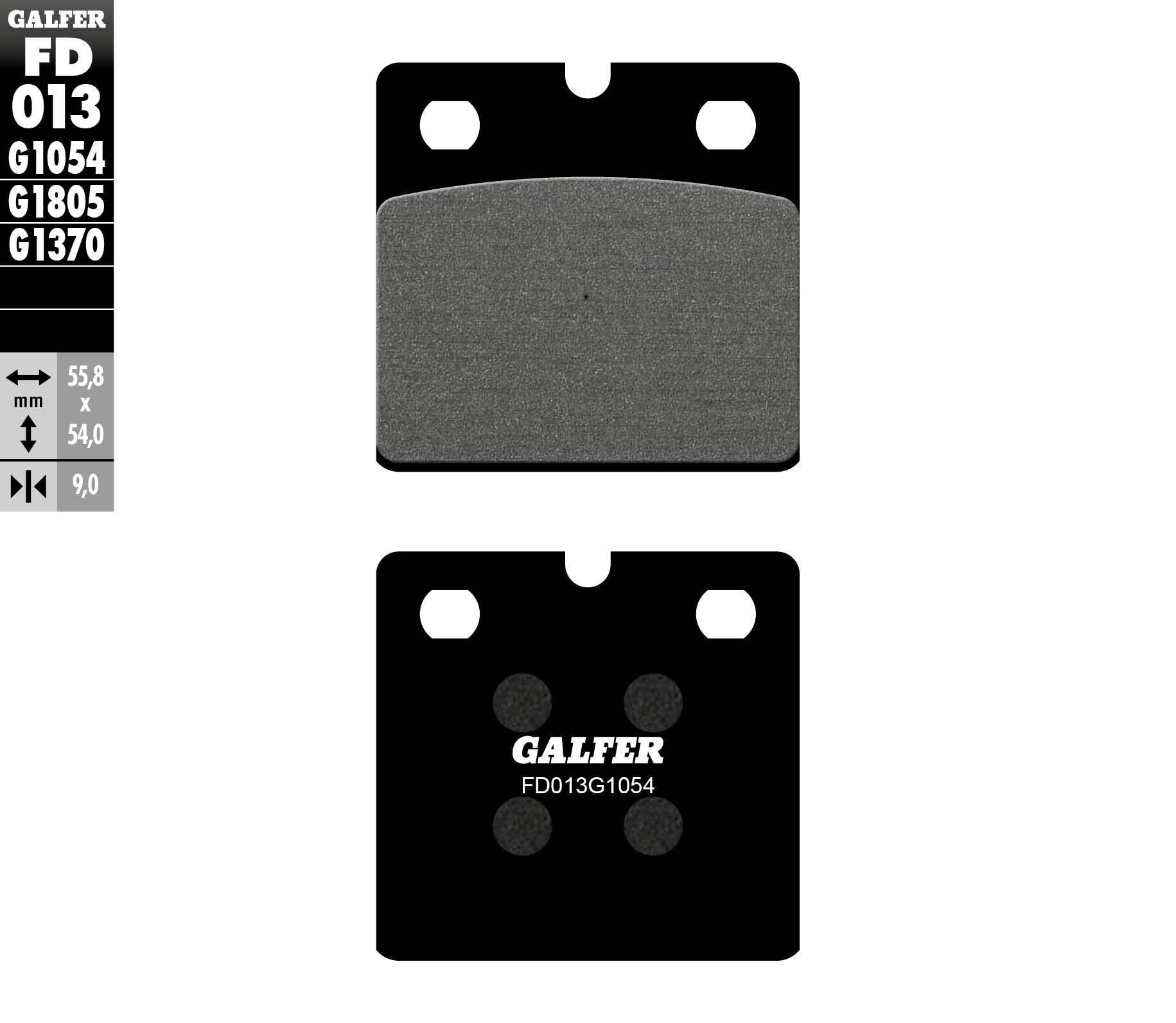 Brake Pads Semi Metallic Fd013g1054