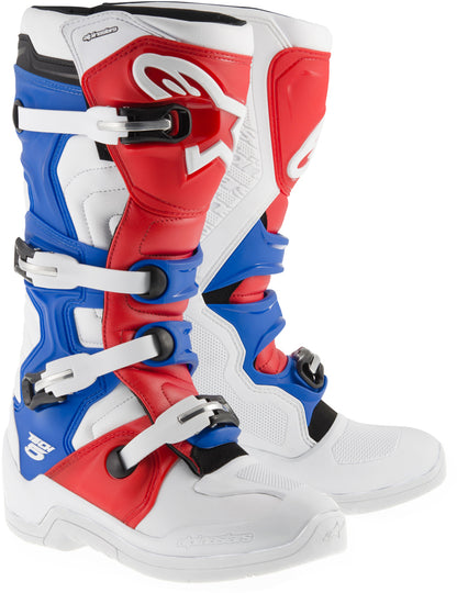 Tech 5 Boots White/Red/Blue Sz 10